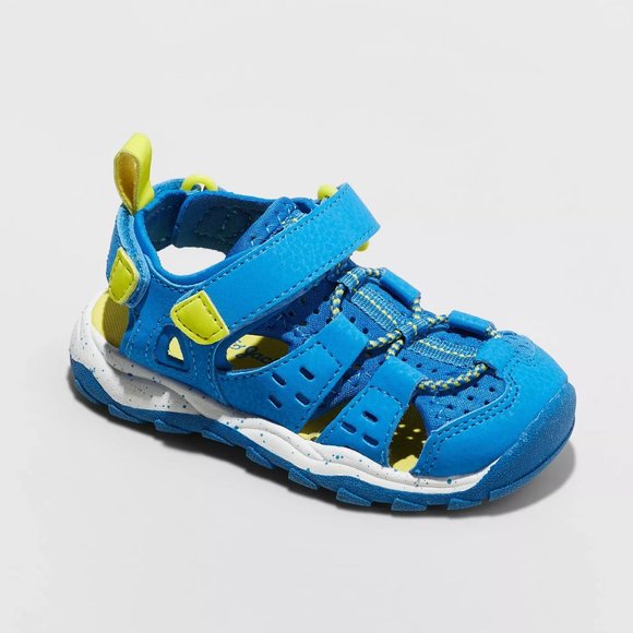 NWT T Boys Howell French Blue Sandals Cat & Jack - Picture 1 of 3